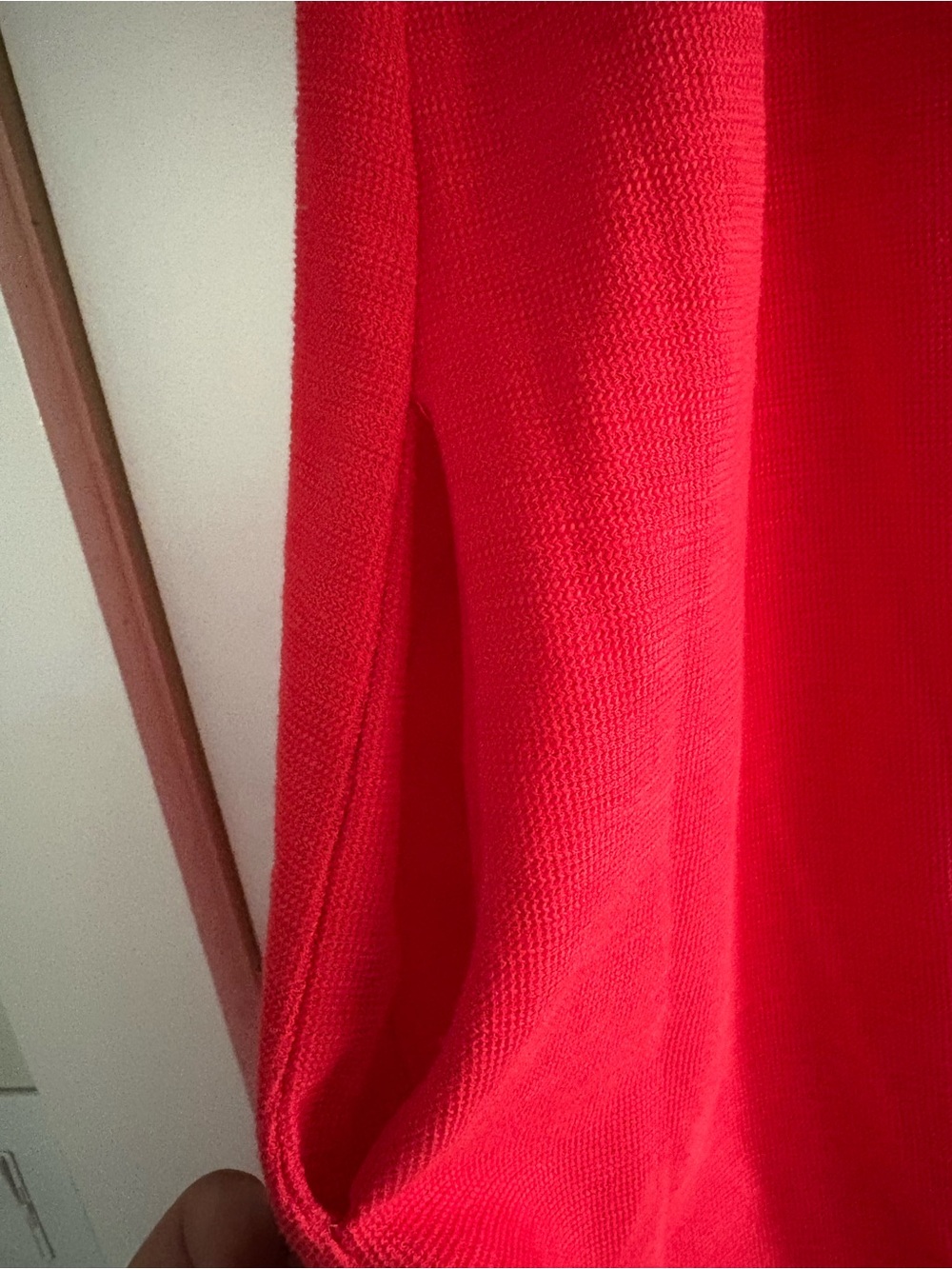 LOFT Bright Red One-Shoulder Ruffle Dress - Picture 3 of 3